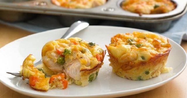 Jednoduchý a rychlý recept kuřecí muffiny