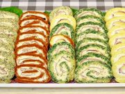 Chcete perfektní předkrm? Vyzkoušejte tyto barevné rolády!