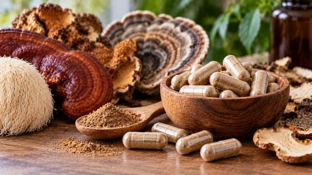 500 mg houbového extraktu